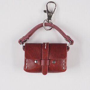Handmade Mini Leather bag purse bag charm Tiny BJD Blythe size 03-03